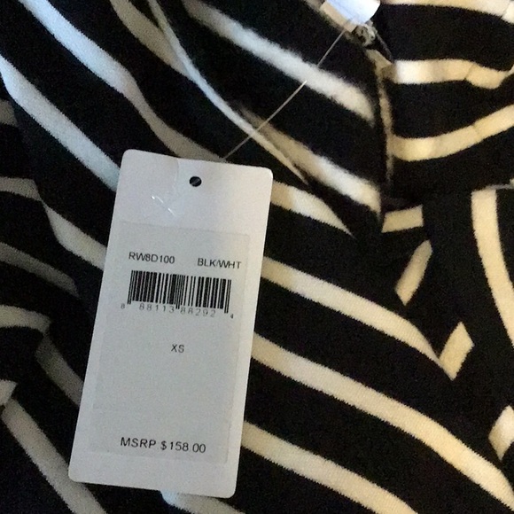 NWT Splendid Black/White Striped Shirt/Dress XS - Picture 5 of 9